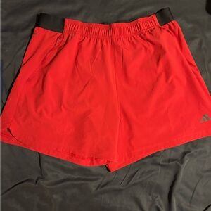 Adidas men’s Vibrant Red Athletic Shorts